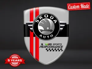 Skoda Silikonsticker S Logo Hochwertig Professionell